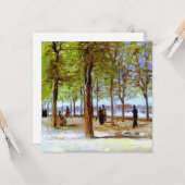 ヴァンゴッホ：ルクセンブルクの庭園のテラス カード (正面/裏面インサイチュ)