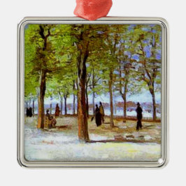 ヴァンゴッホ：ルクセンブルクの庭園のテラス メタルオーナメント