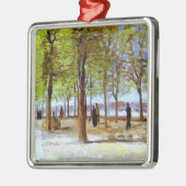 ヴァンゴッホ：ルクセンブルクの庭園のテラス メタルオーナメント (左)