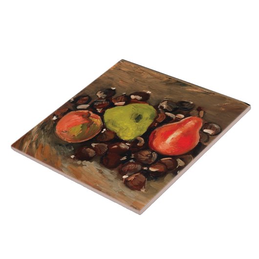 ヴァンゴッホ – 果実と栗を生きる静物詩 タイル (側面)