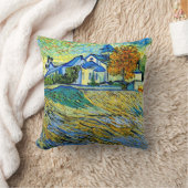 ヴァンゴッホ – 聖パウロ教会の景色 クッション (ブランケット)