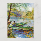 ヴァンゴッホ-魚釣りイン春 ポストカード (正面)