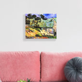 ヴァンゴルホ – 茅葺き屋根の家コルドヴィル キャンバスプリント (インサイチュ (リビング))