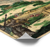 ヴァンシャゲンワールド地図1680 ポスター (角)