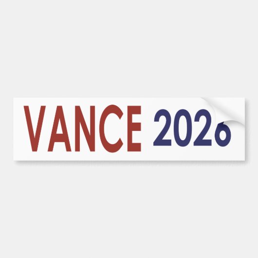 ヴァンス2026 バンパーステッカー (正面)