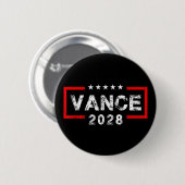 ヴァンス2028大統領選挙キャンペーン米国旗 缶バッジ (正面&裏面)