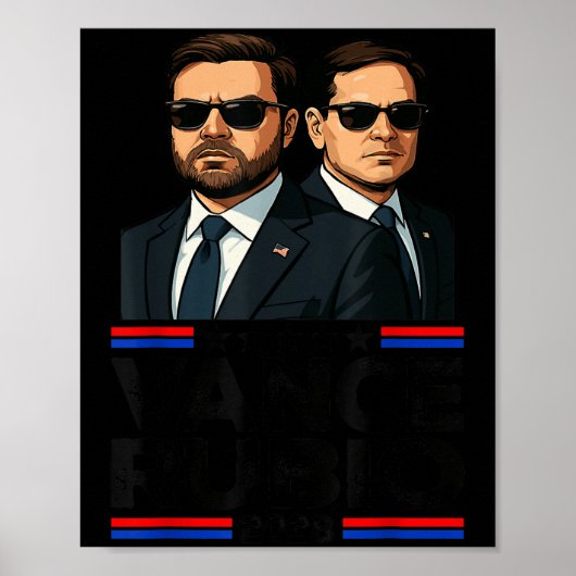 ヴァンス ルビオ 2028 J D ヴァンス マルコ ルビオ 大統領 2 ポスター (正面)