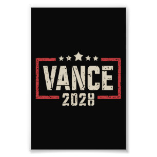 ヴァンス 2028 大統領選挙キャンペーン アメリカ国旗 フォトプリント