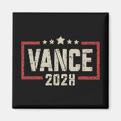 ヴァンス 2028 大統領選挙 キャンペーン アメリカ国旗  マグネット (正面)