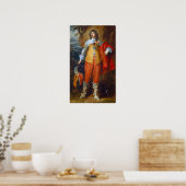 ヴァンダイク – ポートレートオブアンリIIデロレーヌ ポスター (キッチン)