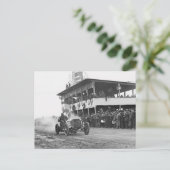 ヴァンダービルトカップ自動車レース、1908年 ポストカード (スタンド正面)