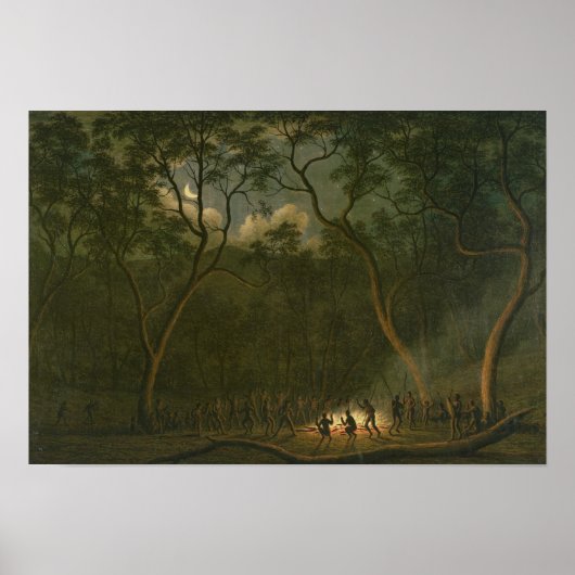 ヴァンディエムズランドの先住民コロボリー ポスター (正面)