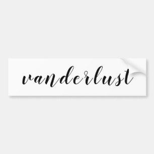 ヴァントラベルキャンピ遊ングワンダーラスト= vanderlust バンパーステッカー