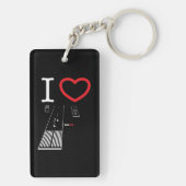 ヴァンヌイズエアポート滑走路16L-16R / 34L-34R キーホルダー (裏面)