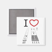 ヴァンヌイズ空港ランウェイ16Lおよび16R正方形マグネット マグネット (正面/裏面)