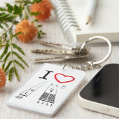 ヴァンヌイ空港滑走路16L-16R / 34L - 34R キーホルダー (正面右)