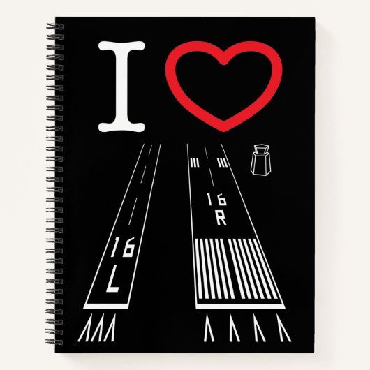 ヴァンヌイ空港滑走路16L-16R / 34L - 34R ノートブック (正面)