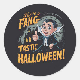 ヴァンパイアおもしろいはファンタスティックのハロウィーンを持つ ラウンドシール