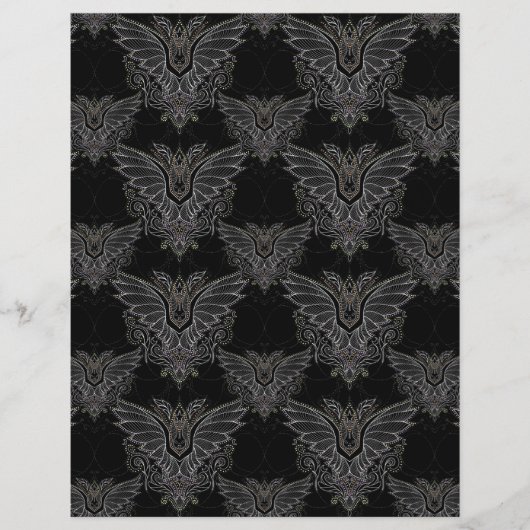 ヴァンパイアこうもりハロウィーンダマススクレープブック紙 (正面)