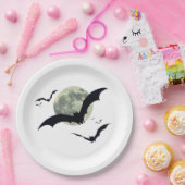 ヴァンパイアこうもりハロウィーン ペーパープレート (パーティー)