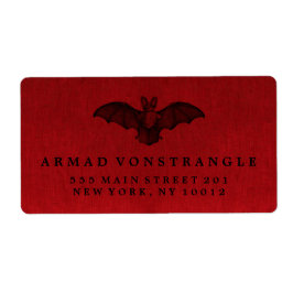 ヴァンパイアこうもりハロウィーン ラベル