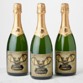 ヴァンパイアこうもりワインラベル スパークリングワインラベル (ボトル)