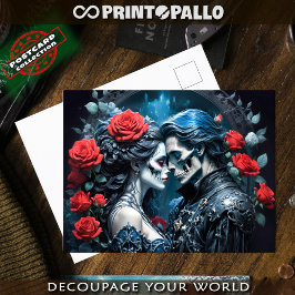 ヴァンパイアとスカル愛は永遠 ポストカード