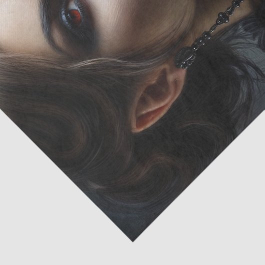 ヴァンパイアのゴシック様式の女性 薄葉紙 (詳細)