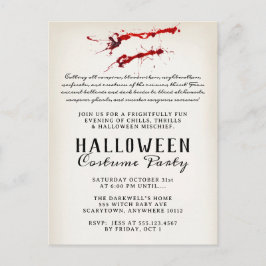 ヴァンパイアの血のハロウィンパーティー シーズンポストカード