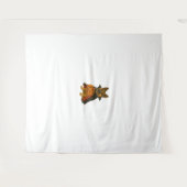 ヴァンパイアの衣装を着たドイツのブルドッグハロウィーン犬 タペストリー (正面(横))