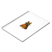 ヴァンパイアの衣装を着たドイツのブルドッグハロウィーン犬 ノートブック (左側)