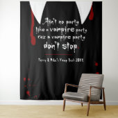 ヴァンパイアの隠れ家パーティーは止まらない ハロウィーンの背景 タペストリー (インサイチュ)