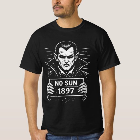 ヴァンパイアの顔写真 – 太陽は無し 1897 Tシャツ (正面)