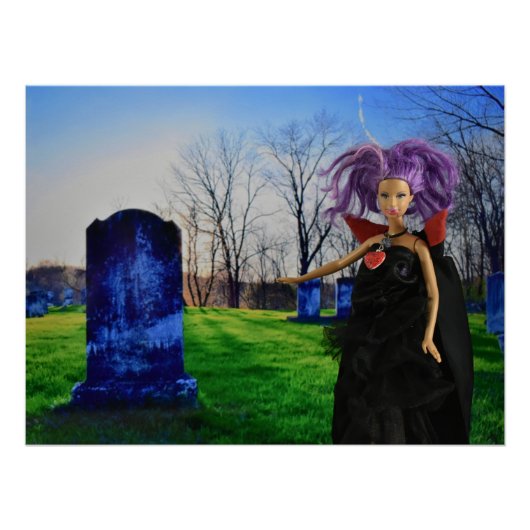 ヴァンパイアは墓地を訪れる ポスター (正面)