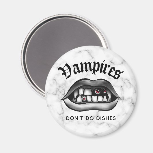 ヴァンパイアは料理の牙をおもしろいしない マグネット (正面/裏面)