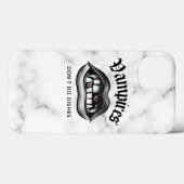 ヴァンパイアは料理をしないおもしろいゴシック Case-Mate iPhoneケース (裏面 (横))