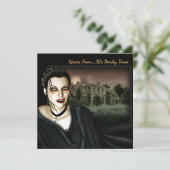 ヴァンパイアアットザホールゴシックパーティの招待状 招待状 (スタンド正面)