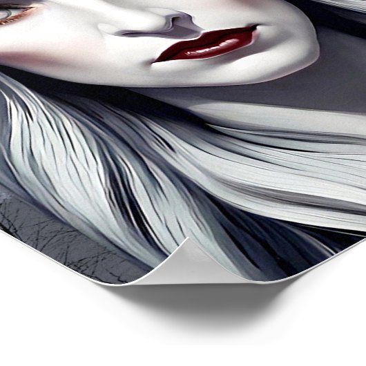 ヴァンパイアウィッチウーマンファンタジーダークアート ポスター (角)