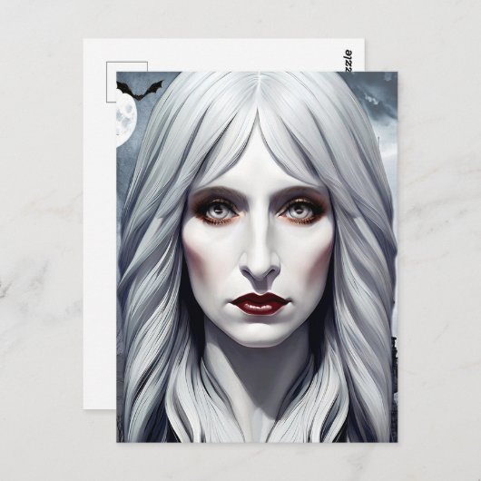 ヴァンパイアウィッチウーマンファンタジーダークアート ポストカード (正面/裏面)