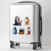 ヴァンパイアカスタムハロウィーンのビニールシール シール (スーツケース)