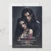 ヴァンパイアカップルハローウィンパーティ 招待状 (正面)