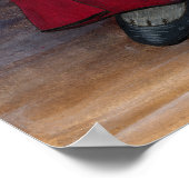 ヴァンパイアキャットカップルゴシック墓地ファンタジーアートプリ ポスター (角)