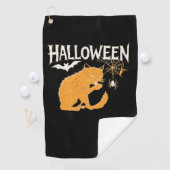 ヴァンパイアキャットハロウィンクラシックのTシャツ ゴルフタオル (インサイチュ)