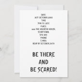 ヴァンパイアキャットフェイスこうもりハローウィンパーティカスタマイズ 招待状 (裏面)