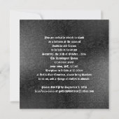 ヴァンパイアゴシックフェイクレザージュエールズ結婚ーズ 招待状 (裏面)