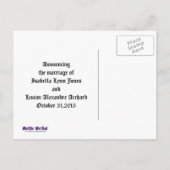 ヴァンパイアゴシックフェイクレザージュエールズ結婚ーズ 案内ポストカード (裏面)