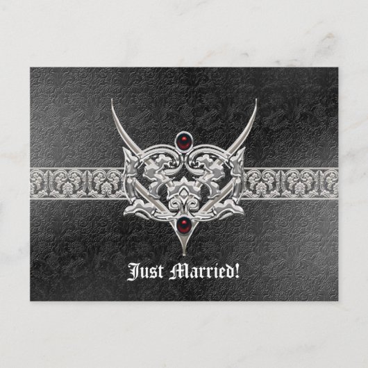 ヴァンパイアゴシックフェイクレザージュエールズ結婚ーズ 案内ポストカード (正面)