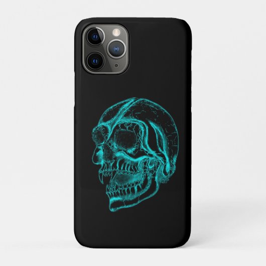 ヴァンパイアスカルブラック&グリーンデザイン Case-Mate iPhoneケース (裏)