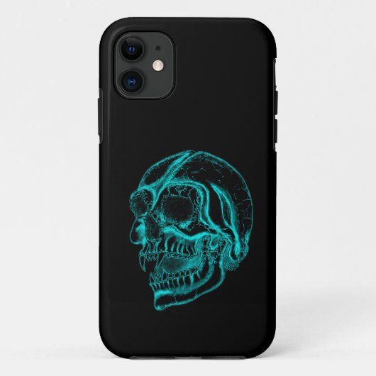 ヴァンパイアスカルブラック&グリーンデザイン Case-Mate iPhoneケース (裏面)