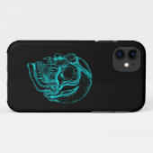 ヴァンパイアスカルブラック&グリーンデザイン Case-Mate iPhoneケース (裏面(横))